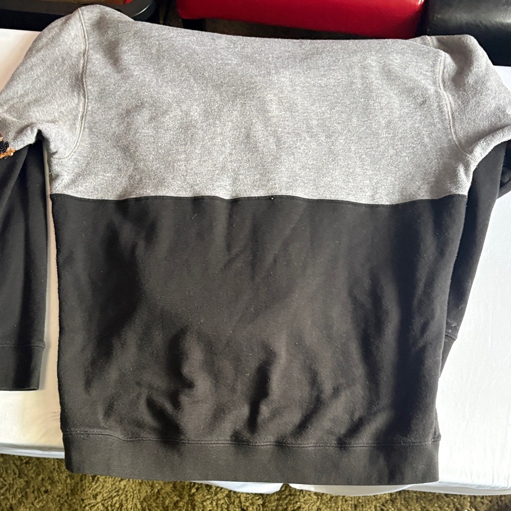 PINK Victoria's Secret Gray Hoodie with Black cheetah print Sequins - Picture 6 of 6